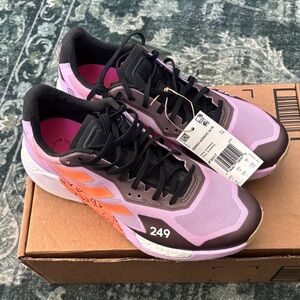 Stylish Pink and Black Athletic Shoes